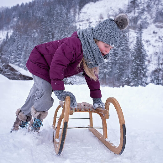 Rodeln auf der Hochwurzen